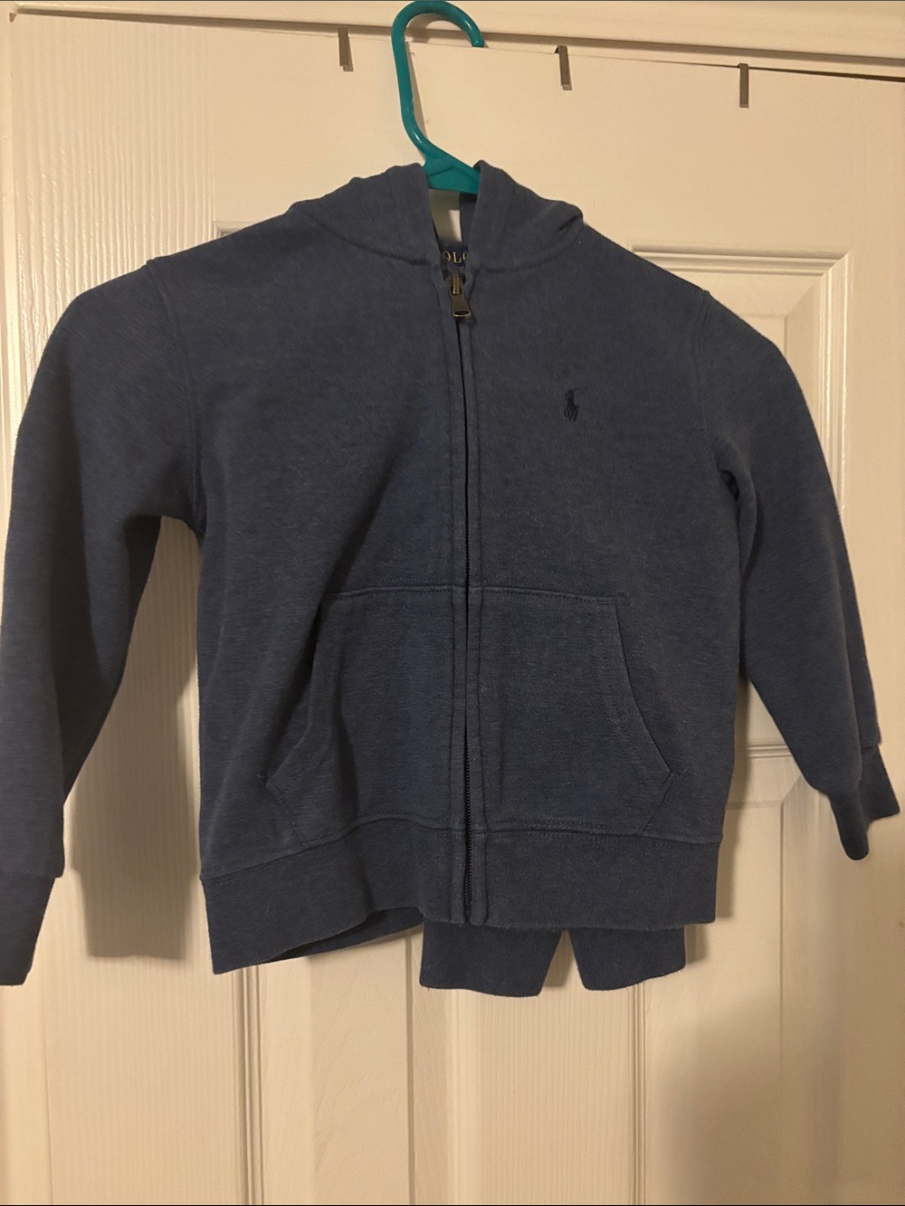 Ralph Lauren Toddler Navy Hooded Zip-Up Sweatshirt
